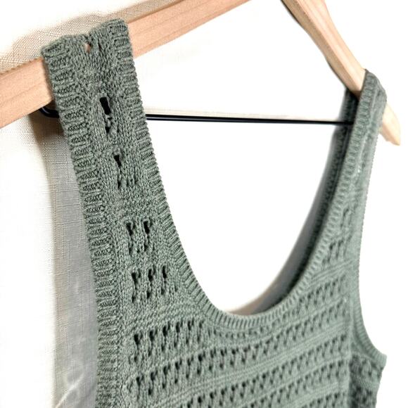 OLD NAVY Cotton Lace Tank Top Women's XL Cottagecore Coastal Grandma Boho Summer - Picture 2 of 8